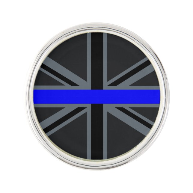 A Thin Blue Line Union Jack Pin (Front)