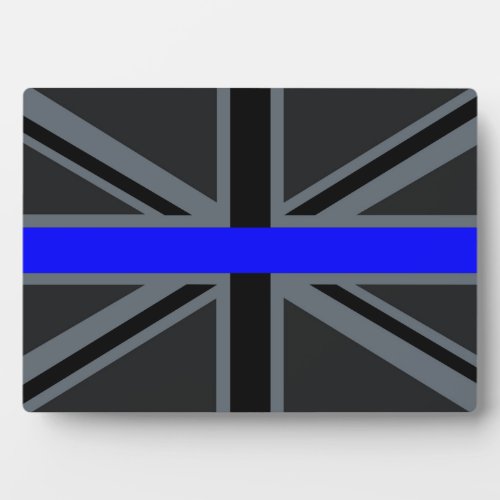 A Thin Blue Line Union Jack Plaque