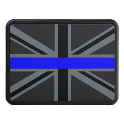 A Thin Blue Line Union Jack Tow Hitch Cover