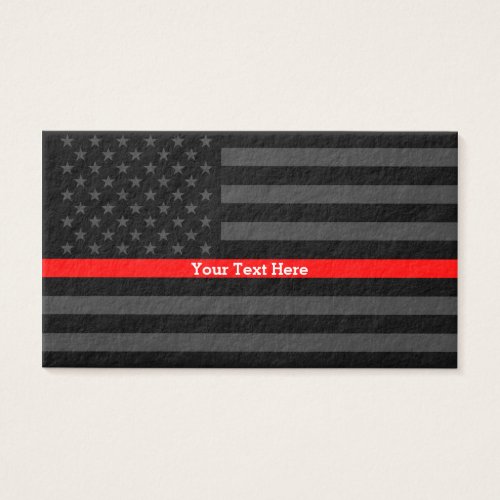 A Thin Red Line US Flag Personalized Accent