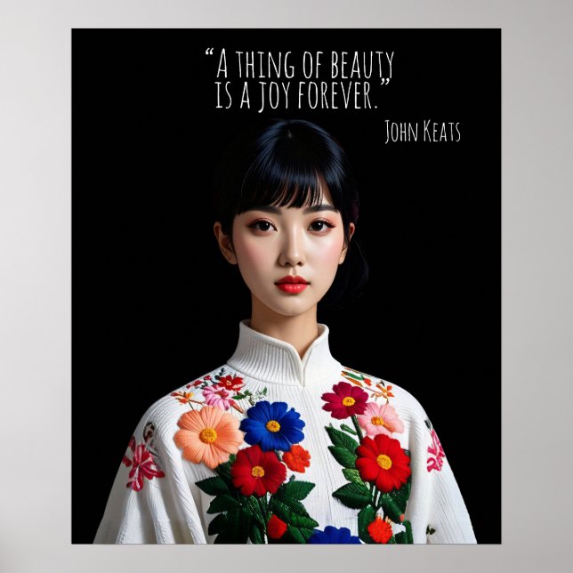 A thing of beauty is a joy forever poster (Front)