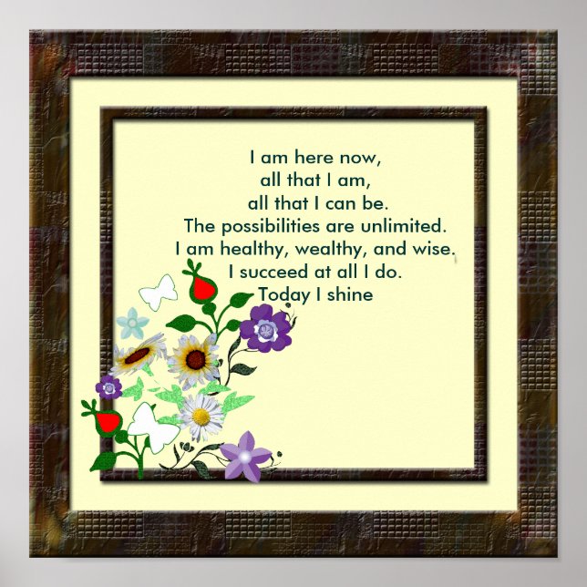 A Thought for the Day Poster (Front)