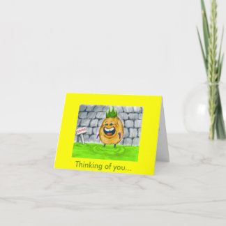 A thoughtful note card