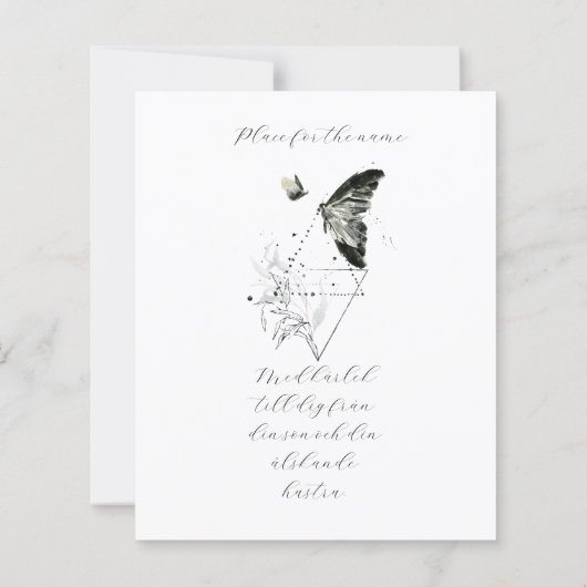 A thoughtfully designed sympathy card (Back)