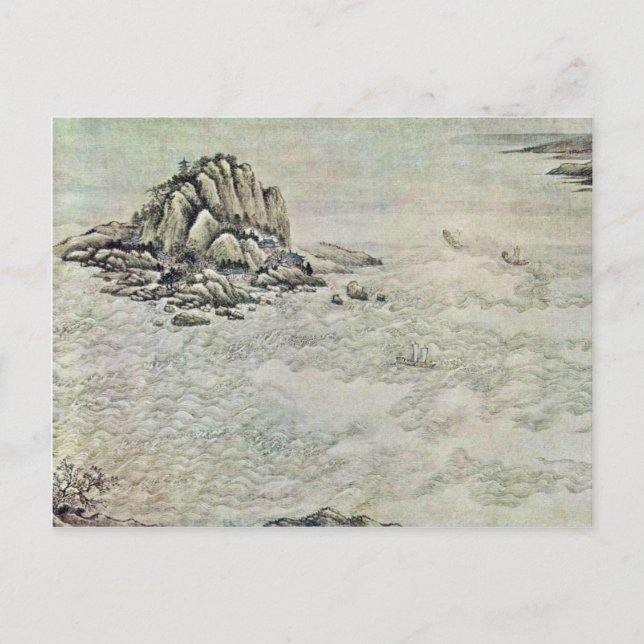 A Thousand Miles Up The Yangtze River Along By Wan Postcard (Front)