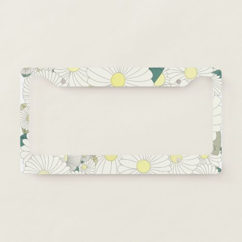 A Thousand Yellow Daisies License Plate Frame