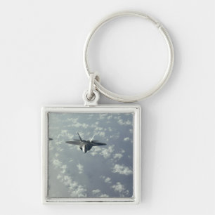 A three-ship formation of F-22 Raptors Keychain