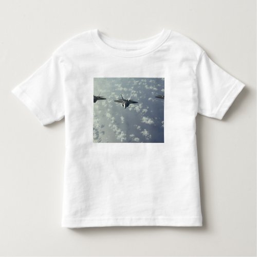 A three_ship formation of F_22 Raptors Toddler T_shirt