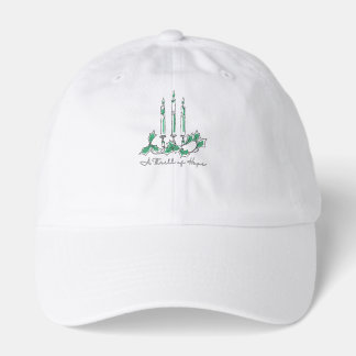 A Thrill of Hope Candle Line Art Hat