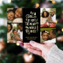 A Thrill of Hope | Modern Photo Collage Christmas  Foil Holiday Card