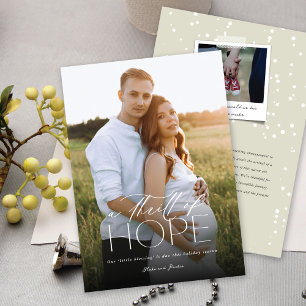 A Thrill of Hope Photo Pregnancy Announcement