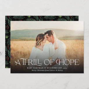 A Thrill of Hope Pregnancy Announcement Photo 