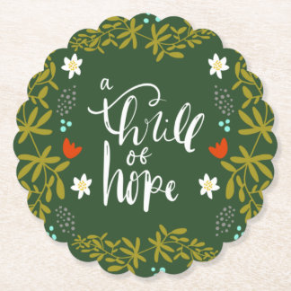 A Thrill oh Hope Christmas Coaster