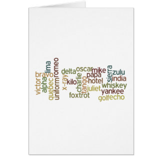 A Through Z Phonetic Alphabet Telephony (Wordle) Cards
