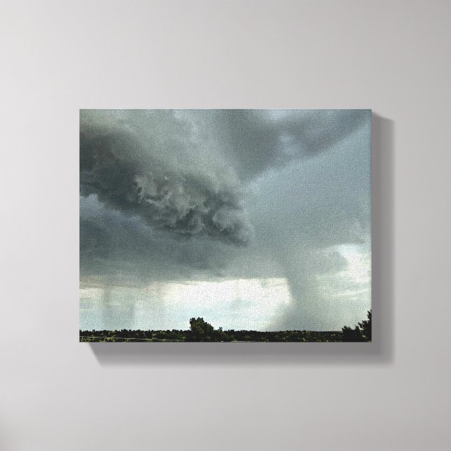 a thundercloud in the Arizona desert Canvas Print (Front)