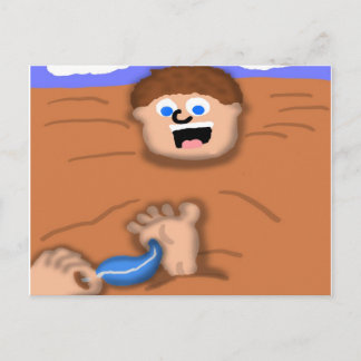 A Ticklish Situation Postcard