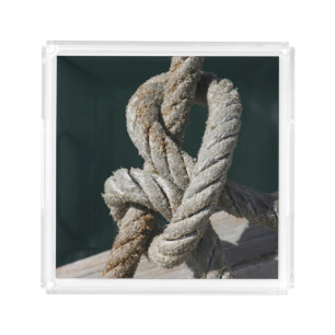 A Tied Knot On A Jetty Portugal Acrylic Tray