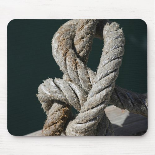 A Tied Knot On A Jetty  Portugal Mouse Pad