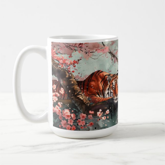 A Tiger in the Woods Coffee Mug (Left)