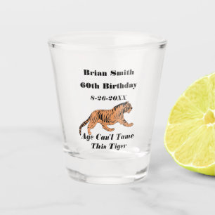A Tiger Turns 60 Shot Glass