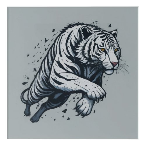 A Tigers Reflection Acrylic Print