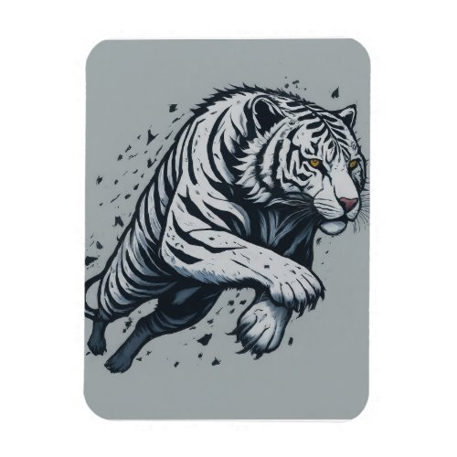 A Tigers Reflection Magnet
