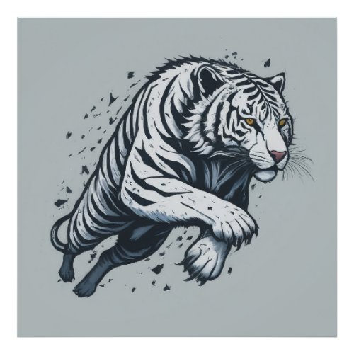 A Tigers Reflection Photo Print