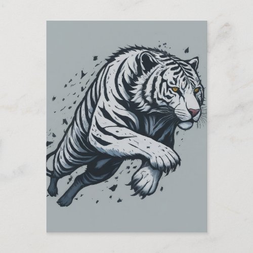 A Tigers Reflection Postcard