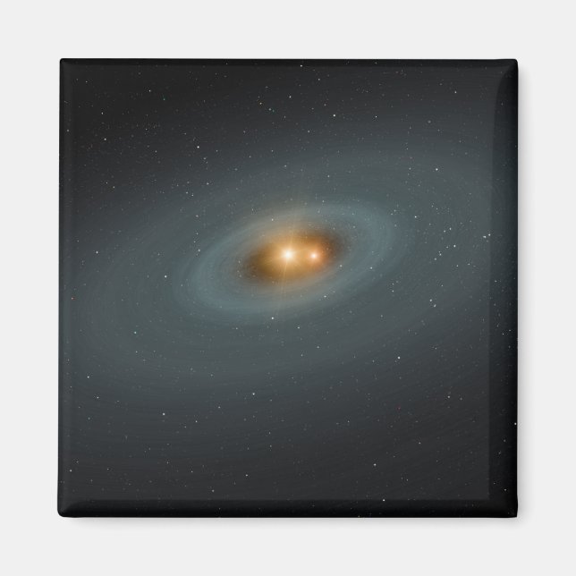 A tight pair of stars and a surrounding disk magnet (Front)