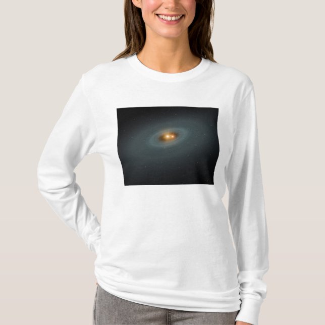 A tight pair of stars and a surrounding disk T-Shirt (Front)