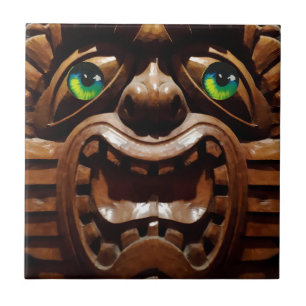 A Tiki Terraced - Ken Gage Art Ceramic Tile