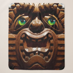 A Tiki Terraced - Ken Gage Art Sherpa Blanket