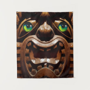 A Tiki Terraced - Ken Gage Art Tapestry