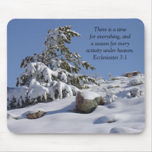 A Time and A Season Scenic Winter Mouse Pad