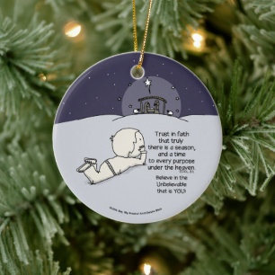A Time for Every Purpose Ceramic Ornament