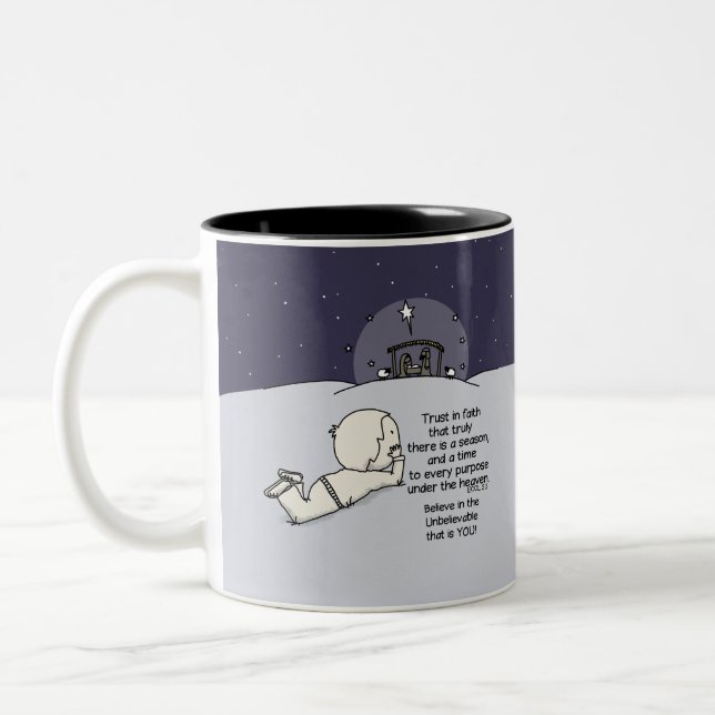 A Time for Every Purpose Two-Tone Coffee Mug (Left)