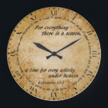 A Time For Everything Clock<br><div class="desc">Ecclesiastes 3:1-8</div>