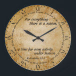 A Time For Everything Clock<br><div class="desc">Ecclesiastes 3:1-8</div>