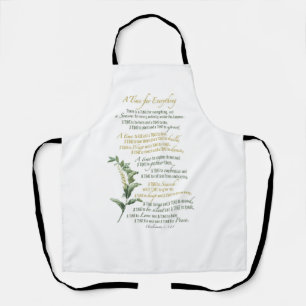 A time for everything - Ecclesiaste 3: 1-8 Apron