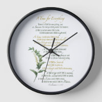 A time for everything - Ecclesiaste 3: 1-8