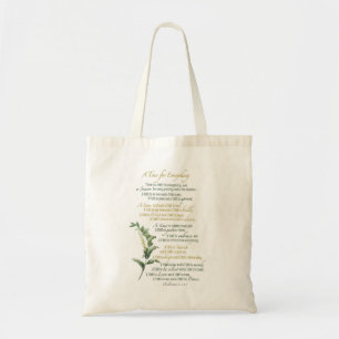 A time for everything - Ecclesiastes 3: 1-8 Tote Bag