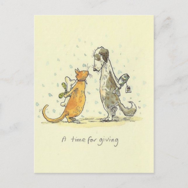 A time for giving postcard (Front)