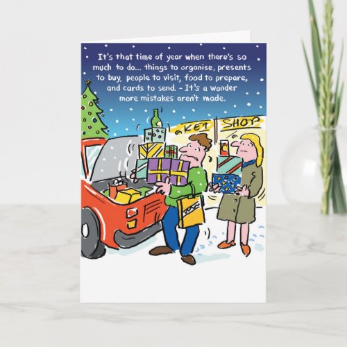 A Time for Mistakes Personalised Christmas Card