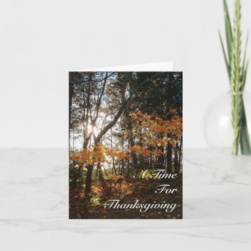 A Time for Thanksgiving Card
