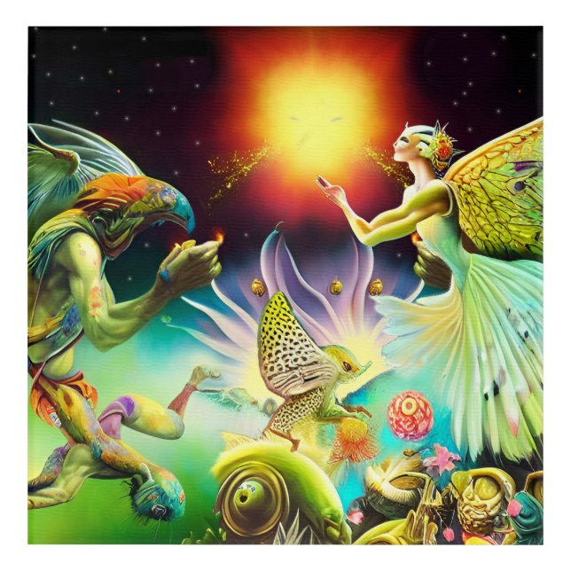 A Time of Recompense Oil Painting Acrylic Print (Front)