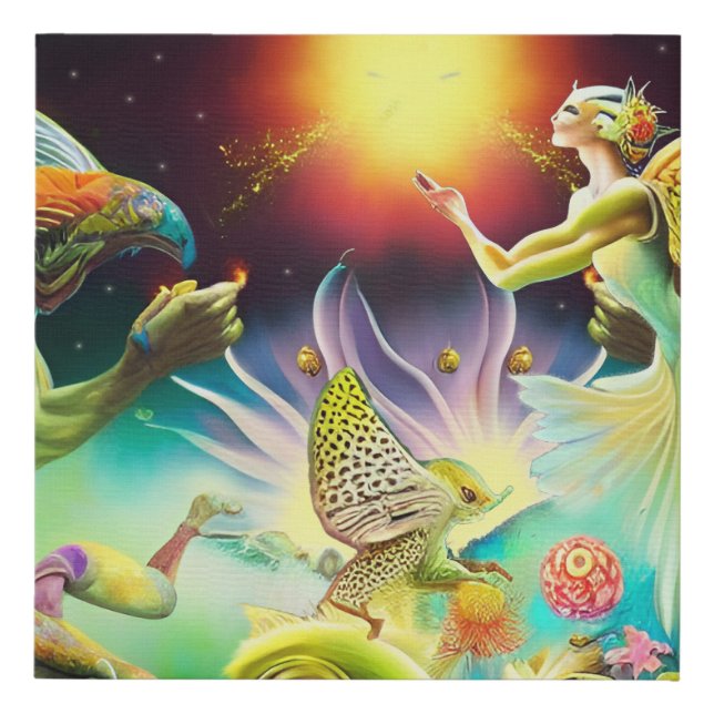 A Time of Recompense Oil Painting Faux Canvas Print (Front)