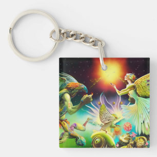 A Time of Recompense Oil Painting Keychain