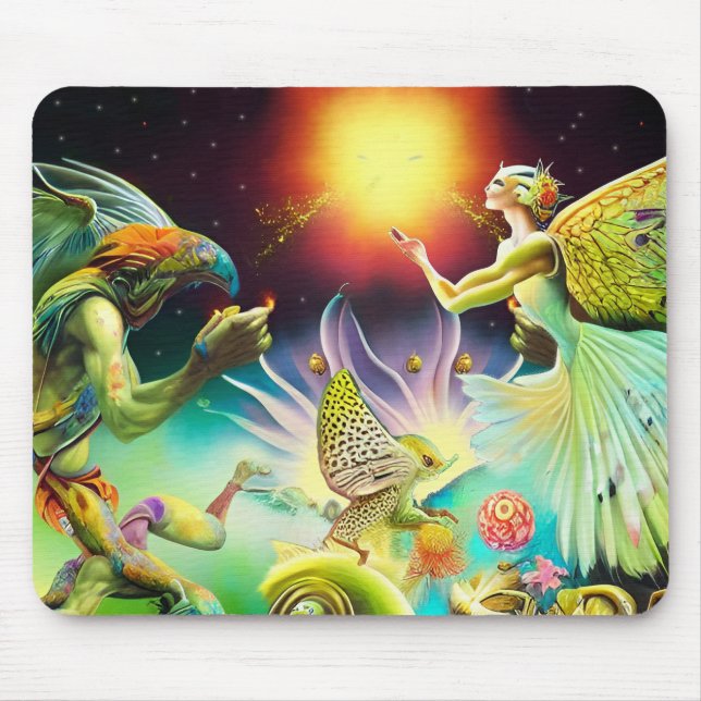 A Time of Recompense Oil Painting Mouse Pad (Front)