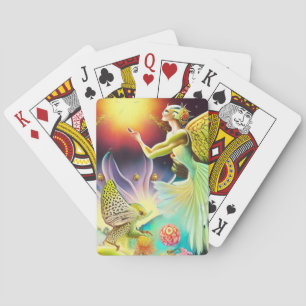 A Time of Recompense Oil Painting Poker Cards