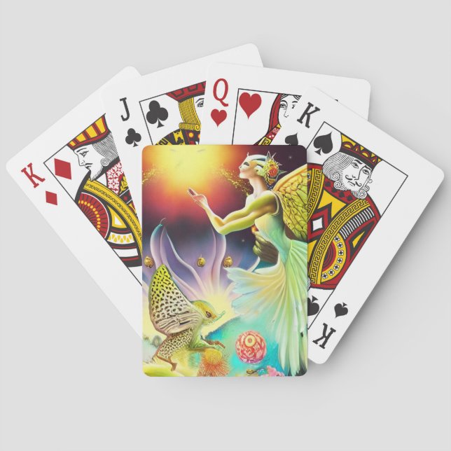 A Time of Recompense Oil Painting Poker Cards (Back)
